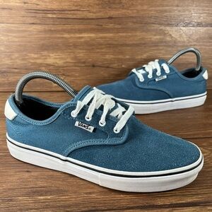 Vans Chima Ferguson Blue Suede Low Top Sneakers Size 6Y Shoes
